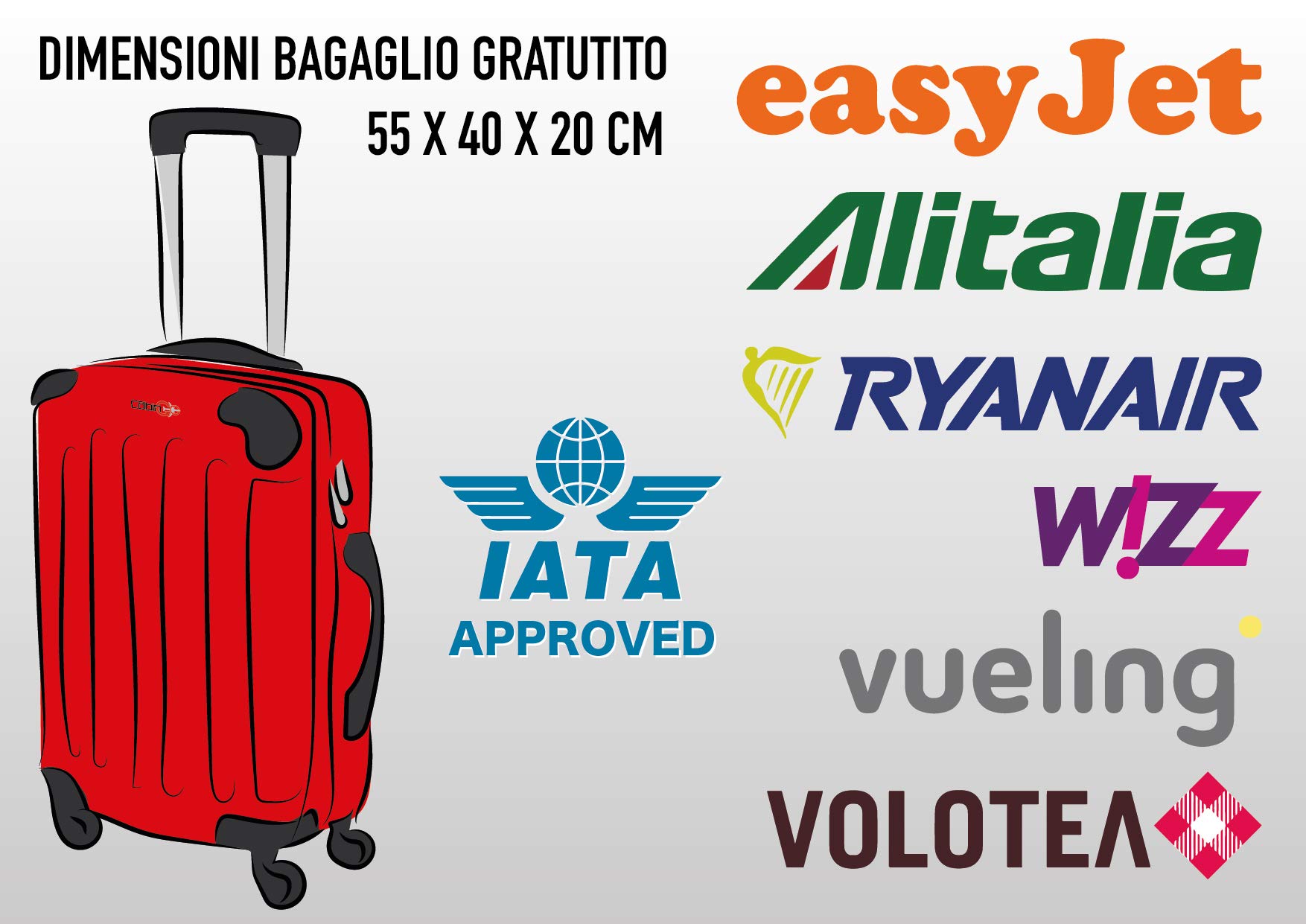 JASLEN Trolley Bagaglio A Mano 55x40x20 Cm, Valigia Rigida In PP Con Ruote Girevoli 360°, Viola, Leggera E Estensibile, Compatibile Ryanair