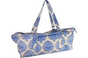 Yoga-Mad Large Yoga Mat Bag | Full Zip Yoga Bag | Unisex Carrier | Stores Mat and Accessories | Suitable for Pilates, Yoga, Gym, Fits Most Mat Sizes