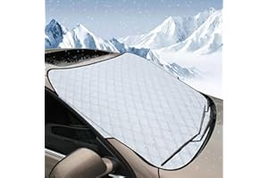 VINUWU Auto Scheibenabdeckung Frontscheibenabdeckung Sonnenschutz Winter Faltbar Frontscheibe Windschutzscheiben Abdeckung Gegen Strahlung, Sonne, Schnee, Staub, Wasserbeständig