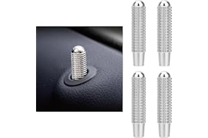 Alppihym 4-teilige Türverriegelungsstift-Knopfknopfabdeckung, kompatibel mit Mercedes Benz W205 W166 W213 C GLE GLC MVP Vito — Premium Qualität Autoteile