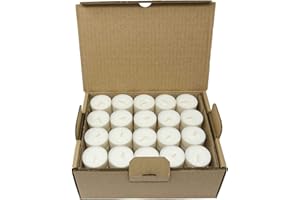 CORAZ HOME Compostable Cup Tea Lights Industrial Composting Vegetable Wax Rapeseed Wax Tealights 6 Hours Burning Time Pack of 80 Candles Unscented Plastic Free
