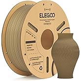 ELEGOO RFID PLA Filament 1.8mm Wood 1kg | Dimensional Accuracy +/- 0.03mm, 3D Filament Spool, for Most 3D Printers