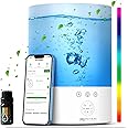 MULTI BLISS® 8in1 Voice & APP Controled Large Humidifier for Bedroom Baby Room with Night Light, Cool Mist Ultrasonic Up to 25H 40㎡, Timer, 360° Auto Humidity, Plants, Alexa,Google,HomeKit (FreeGift)
