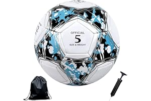 Aipwerer Balon de Futbol Tamaño 5,Balón Fútbol,Futbol Niños Balones de Futbo Competición,Fútbol de Entrenamiento Balón Balones,Football Training para Juventud y Adultos