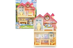 Bluey - Mini Heeler Home Playset, Casita de Juguete del Perrito, asa para Jugar y llevarla a Todos Lados, Figura articulada, Juguete de la Serie Infantil, Famosa (BLY67000)