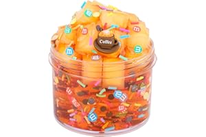 AXCOIUP Jelly Cube Clear Slime, Crunchy Crystal Slime, Party Favors, Birthday Gifts for Girls and Boys, Super Soft Non-Sticky, DIY Stress Relief Toy for Kids