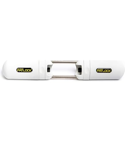 Serrure à Barre Pivotante Prime-Line U 9902 - Verrou Sécurité Pour Porte Battante, Barre 9,5 Cm, Zinc Blanc - 12
