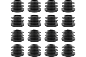 Sesimo Lot de 16 capuchons de protection ronds en plastique de 35 mm de diamètre pour chaises, tables, lits et meubles de jardin