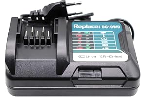 YASI MFG Cargador para Batería BL1016 BL1015 BL1021B BL1041B BL1040B BL1020B para Makita Tool DF0331D TD110D JR103D HSS01D HP332D DC10SB DC10WA 197339-1