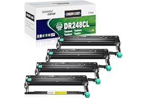 SINOPRINT 4 Pack DR248CL Drum Unit Compatible with Brother DR-248CL DR-248 DR248CL Drum for Brother DCP-L3520CDW DCP-L3560CDW HL-L8240CDW HL-L8230CDW MFC-L3740CDW HL-L3220CW MFC-L8390CDW DCP-L3555CDW