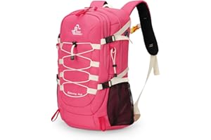 Bseash Mochila de senderismo impermeable ligera de 40L con cubierta de lluvia, mochila de viaje para deportes al aire libre para acampar, escalada, esquí, ciclismo