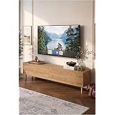 Yurudesign Future TV &Uuml;nitesi Sehpası, Ahşap Ayaklı, 180 cm, Kahverengi