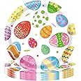 16Pcs Easter Party Paper Plates,Pink 9 inch Paper Plate Happy Easter Tableware Decor Easter Dessert Plates Pink Eggs Pattern Disposable Paper Plate for Kids Adults Easter Party Supplies Table Decors