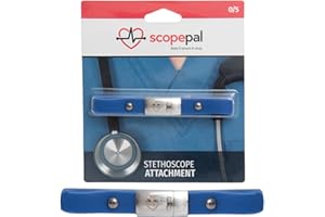ScopePal Clip für Stethoskope, Stethoskop-Clip für Ärzte, Krankenschwestern, Medizinstudenten, Stethoskop-Zubehör, kompatibel mit 3M Littmann Classic III, Lightweight II S.E. und mehr, Blau