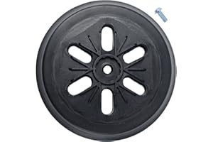 Poweka Disco abrasivo compatibile con Bosch Gex 150 AC, PEX 15 AE, GEX 150 Turbo levigatrice orbitale Ø 150 mm con vite