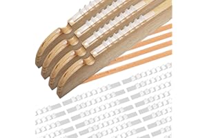 CHANRAINGYEE 200 drewnianych wieszaków na ubrania, antypoślizgowe wieszaki na ubrania, antypoślizgowe