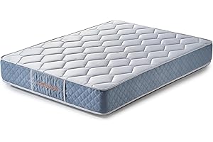 Imperial Confort Copenhague - Colchón Viscoelástico + Viscografeno acolchado - Doble cara (invierno/verano) - Grosor 25 cm - 90x190