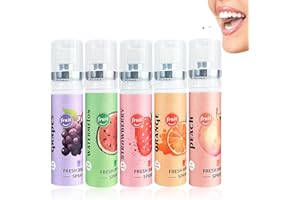 BOLOSHINE 5 Stück Mundspray mit Fruchtgeschmack, Tragbares Mundspray, Atemerfrischer Mundgeruchspflege, Bekämpfung von Mundgeruch und Erfrischung des Atems