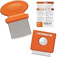 Pettine anti pidocchi e anti lendini Lausinator originale - Pettine Pidocchi in metallo 3 in 1 contro i pidocchi - adulti e b