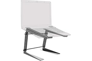 RICOO Supporto Notebook PC LS01-B Rialzo da scrivania per Laptop da 15-17" pollici (ca. 38-43 cm) Piedistallo da tavolo per schermo portatile Base da