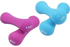 SportVida Zestaw hantli do fitnessu i aerobiku, hantle neoprenowe, zestaw 2 szt.