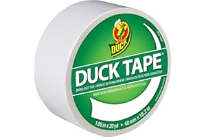 Duck Tape Solid Colours White. Repair, craft, personalise, decorate and educate - 48mm X 18.2m