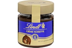 Lindt & Sprüngli Crème Noisette, Haselnusscreme, Schokoladen Brotaufstrich, 25% Haselnuss, glutenfrei, 4er Pack (4 x 220 g)