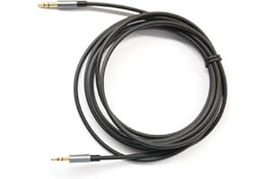 ABLET 200cm Gold Plated Design 3.5mm to 2.5mm Male Car Auxiliary Cable Cord Headphone audio Cable Compatible with Bose headphone, for JBL headphone, Smartphone Tablet MP3 Player Black