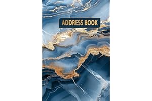 Address Book: A-Z Address and Phone Book, Hardback | A5 Size with A-Z Index | Ideal Organizer for Storing Essential Contact Information | Record ... Emails, Social Media, Websites, and Notes.