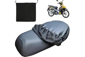 RISF Housse De Selle Moto, Housse De Selle Universel Leimperméable, Housse De Protection Contre La Pluie avec Housse De Siège De Moto, Housse De Coussin De Rangement, Housse De Siège Scooter avec