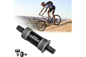 HOMURY Soporte de pedalier para bicicleta, 68 mm, soporte inferior para bicicleta BSA, rodamiento interior cuadrado, manivela de husillo cuadrado para bicicleta de montaña MTB