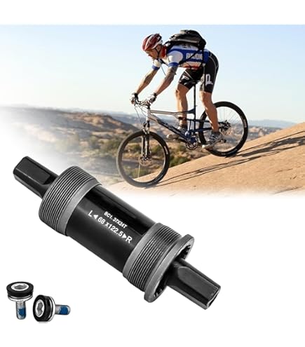 Pedalier M-Wave Carrusel - Cuadrado JIS, Eje 127mm | Rodamiento Sellado, Compatible BSA/ITA