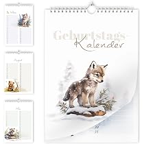 Calendrier Perpétuel D'Anniversaires A5 - Indépendant De L'Année - Papier 250g/m² Made In Germany