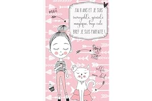 J'ai 8 ans et je suis incroyable, géniale, magique, trop cute bref je suis parfaite !: Journal intime pour fille 8 ans | Journal de souvenir et de gratitude | Cadeau fille 8 ans
