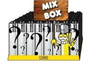 TOWNGIFTS Clipper Lighters Collectors Box Mix - 10 Pack of Our Goodie Bag Clipper Lighter