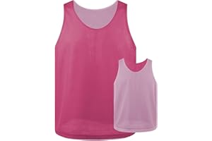 TOP TIE TopTie Gilet da allenamento reversibile con due lati, per adulti e bambini