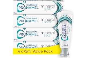 Sensodyne Pronamel Toothpaste Mineral Boost, Enamel Repair Toothpaste Multipack, Refreshing Peppermint, 4x75 ml