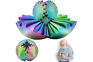 DONGTATA Gear Ball 3D Printed Gear Balls Fidget Toys Gear Ball Fidget Gear Sphere for Sensory Needs and Autism Fidget Toy for Stress Relief Anxiety Relax Whirling Wonder Fidget Toys (color-3)