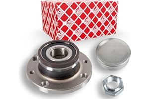 Febi bilstein 171142 Roulement de roue avec moyeu de roue, anneau d'impulsion ABS et écrou d'essieu, 1 pièce