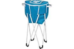 AKTIVE 63020, Nevera portátil, Mini Nevera para Camping Plegable, Medidas 46 x 46 x 88 cm, Material Acero, con Bolsa para fácil Transporte y almacenaje, Impermeable, para Exterior