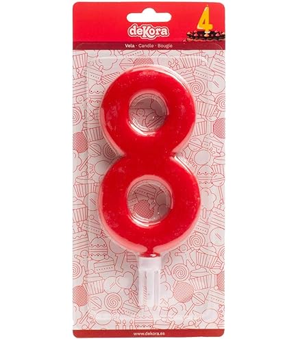 CANDELA numero 3 glossy ROSA per torta - candelina numerale per torte e
