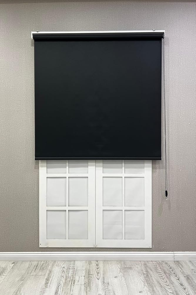 Stor Perde İthal Mat Polyester, Siyah, 60 x 200