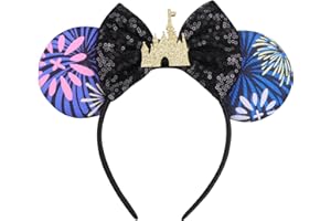 DRESHOW Oreilles de Souris Arc Bandeaux Paillettes Décoration de Fête Cosplay Costume pour et Femmes