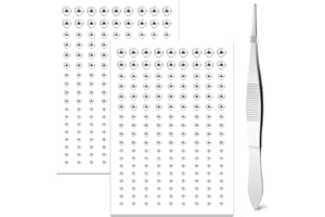 cobee Gemme Occhio Viso, 2 Fogli Gioielli Viso Strass Cristalli Adesivi con Pinzette Diamanti Trucco Autoadesivi Stick On Face Gemma per Donne Decorazioni Nail Art per Feste (Bianco)