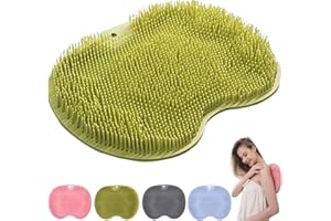 QUNKUN Grande Scrubber per Piedi, Tappetino Scrub Piedi Doccia con Ventose, Pad Massaggio Doccia Piede Spazzola Antiscivolo, Tappetino per Esfoliare Foot Scrubber Cleaner Massager