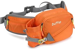‎BUFFUP buffup® Bum Bag with Bottle Holder, Hip Bag Sport for Outdoor Dog Training Cycling Hiking Running Belt Bag Women Men Large