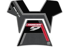 labelbike - Pegatina 3D Moto Tanque Protección y Decoración de Resina compatible con Yamaha Tracer 9 2021 - Color Rojo