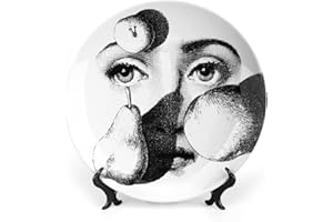 SKYRUG Lina Cavalieri - Piatto decorativo Fornase per il trucco del viso, decorazione da appendere alla parete, con staffa e speciale gancio a molla, stile - 72,6 cm