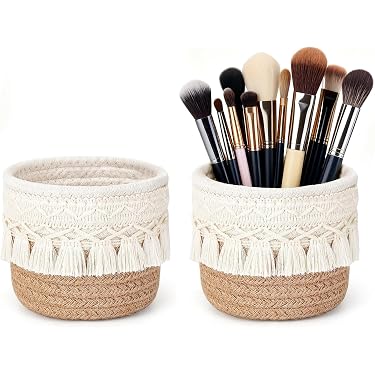 Wuguimeii Make-up-Tasche Damen, The Lord Sill Stand – Leinen, 24,9x19,8 Cm, Mit Bibelvers