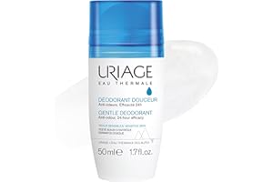 Uriage Delikatny dezodorant Roll-On, skuteczna ochrona przed zapachem potu, bez alkoholu, 1 x 50 ml